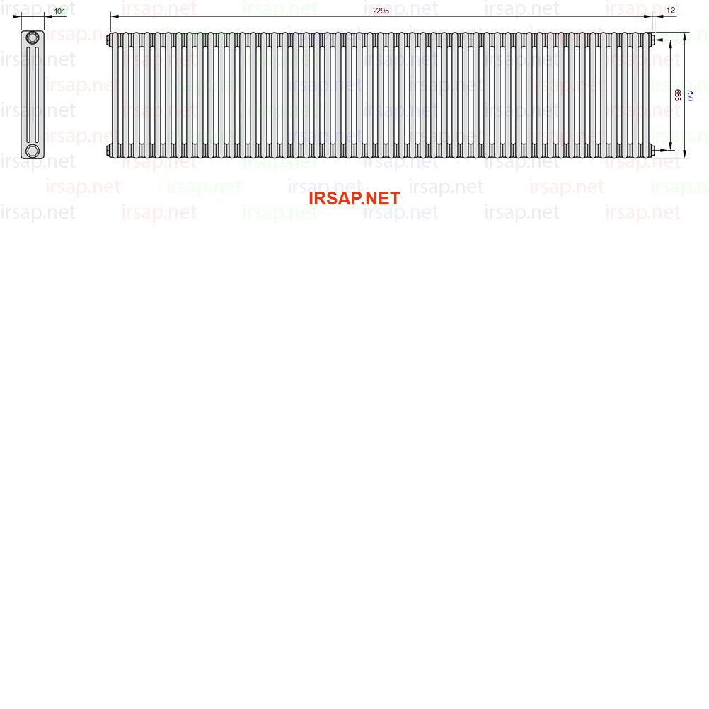 Радиатор IRSAP Tesi 30750/51 T02 CL 01